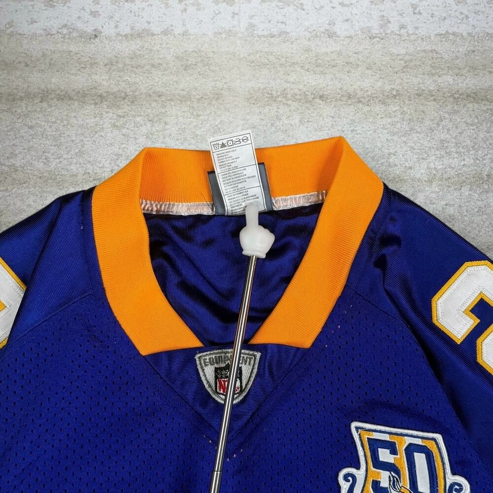Vintage Y2K Reebok Minnesota Vikings Jersey Mens XL Purple Adrian Peterson - Picture 4 of 5